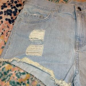 Vans high waisted shorts printed pocket size 7 ripped